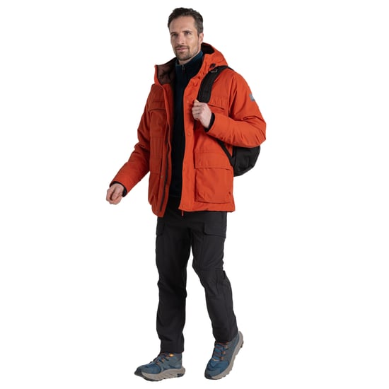 Craghoppers - "Breckon" Jacke, wasserfest für Herren (Karneol Orange) - Image 4