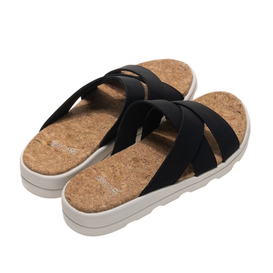 Regatta - "Cassie" Leopardenmuster Sandalen für Damen (Schwarz) - Image 2
