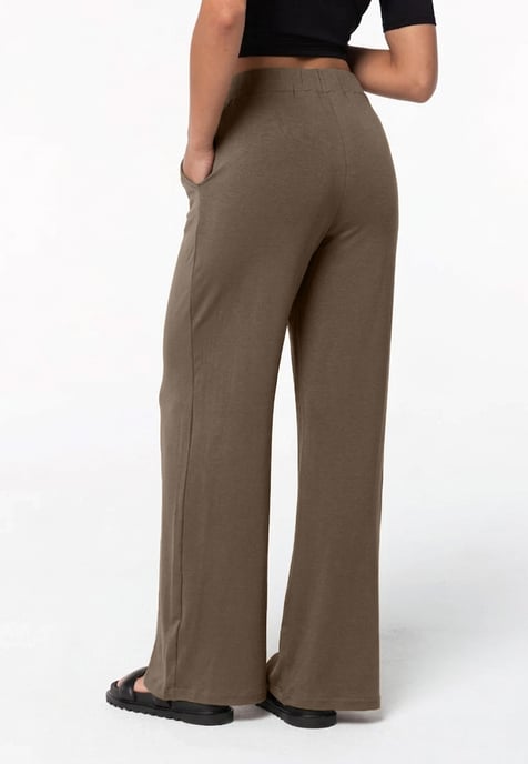Long Viscose Pants KHAKI - Image 2