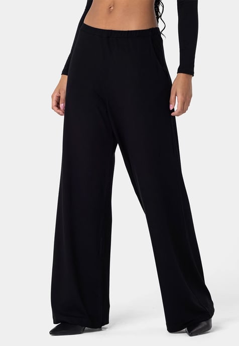 Heavyweight Viscose Pants SCHWARZ - Image 2
