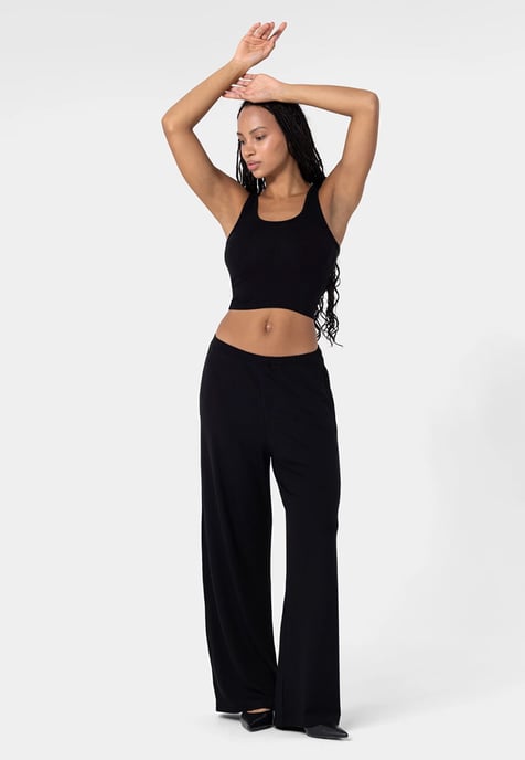 Heavyweight Viscose Pants SCHWARZ - Image 4