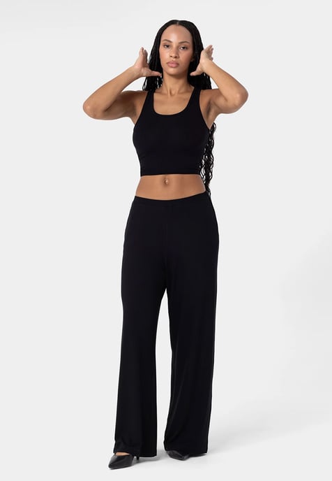 Heavyweight Viscose Pants SCHWARZ - Image 5