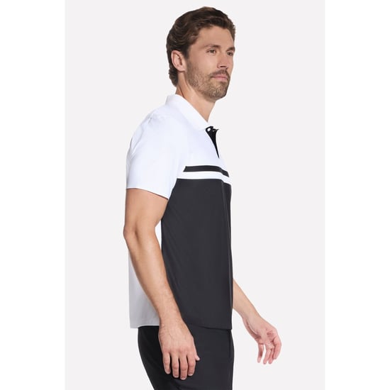 Skechers Ace Tour Polo Polyester Herren Polo-Shirt Weiß - Image 3