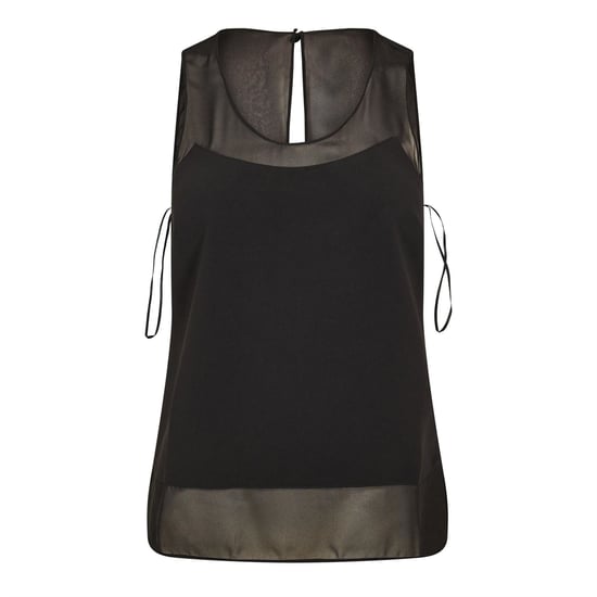 Damen Ted Baker Ärmelloses Top mit Paneel-Detail in Schwarz - Image 1