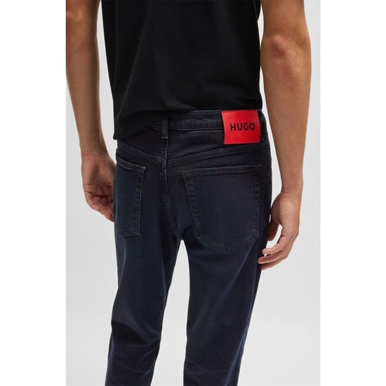 Men's Boss Tapered-Fit Jeans in Dark Blue - Image 4