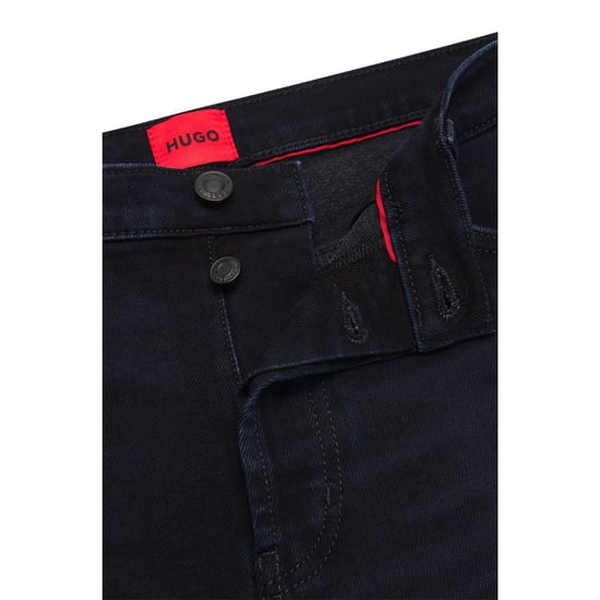 Men's Boss Tapered-Fit Jeans in Dark Blue - Image 6