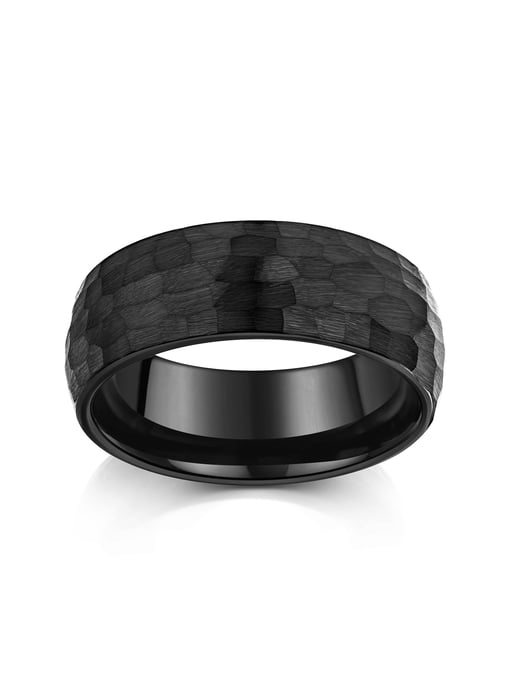 Zeeme Stainless Steel Ring Wolfram schwarz - Image 1