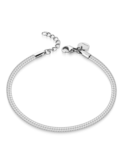 Zeeme Stainless Steel Armband Stahl glanz 18 + 2 cm - Image 1