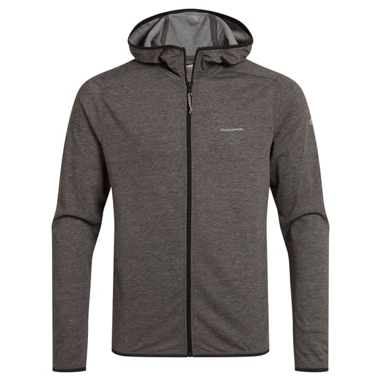 Craghoppers - "Deft" Hoodie mit durchgehendem Reißverschluss für Herren (Schwarzer Pfeffer meliert) - Image 1