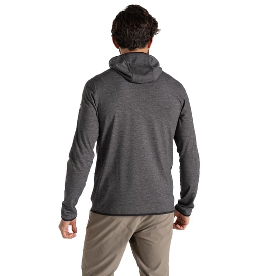 Craghoppers - "Deft" Hoodie mit durchgehendem Reißverschluss für Herren (Schwarzer Pfeffer meliert) - Image 2