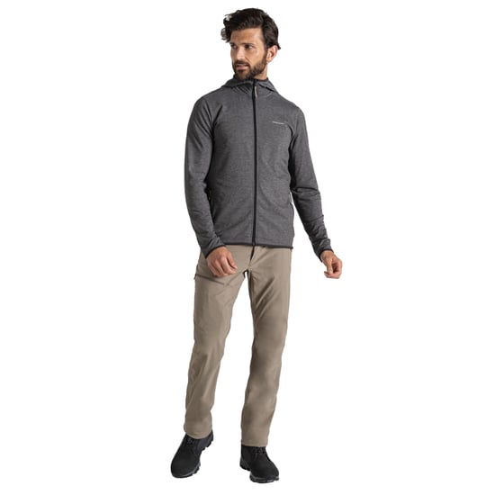 Craghoppers - "Deft" Hoodie mit durchgehendem Reißverschluss für Herren (Schwarzer Pfeffer meliert) - Image 4