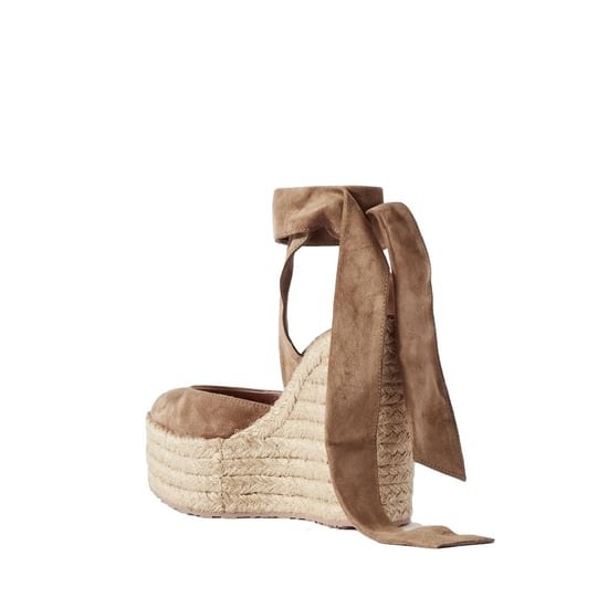 Gianvito Rossi Beigefarbene Kalbsleder-Espadrilles - Image 2