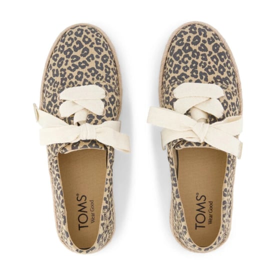 TOMS Carolina Schnürung Baumwoll Damen Haferflocken Espadrilles - Image 2