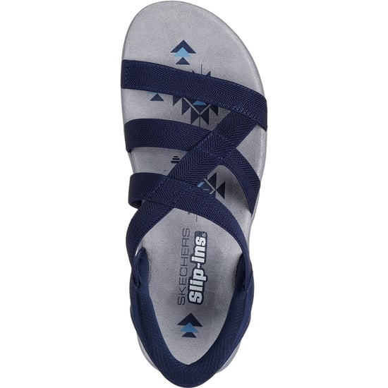 Skechers Reggae Slim Stretch Flex Damen Sandalen in Marineblau - Image 3