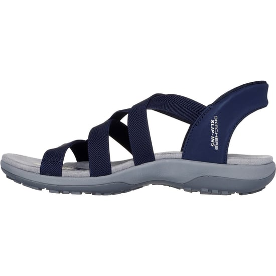 Skechers Reggae Slim Stretch Flex Damen Sandalen in Marineblau - Image 4