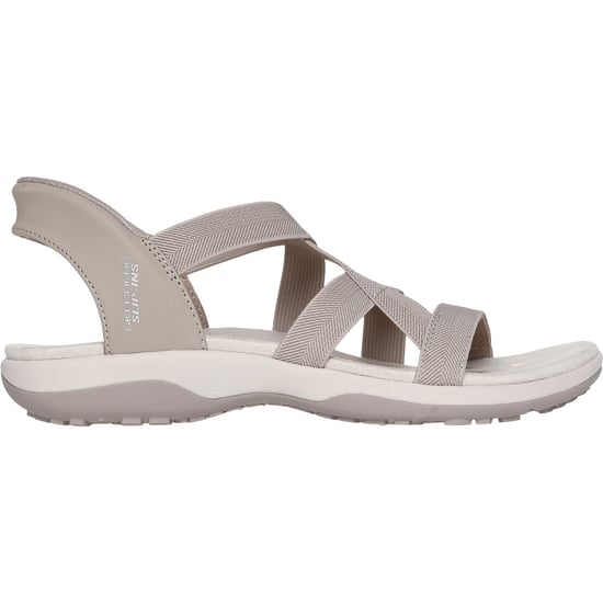 Skechers Reggae Slim Stretch Flex Damen Sandalen in Taupe aus Textil - Image 5