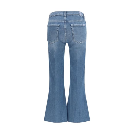 7FOR Blaue Baumwollbootcut-Jeans - Image 2