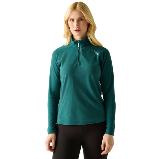 Regatta Great Outdoors Damen Fleece-Top Montes mit 1/4-Reißverschluss (Mittelmeergrün) - Image 4