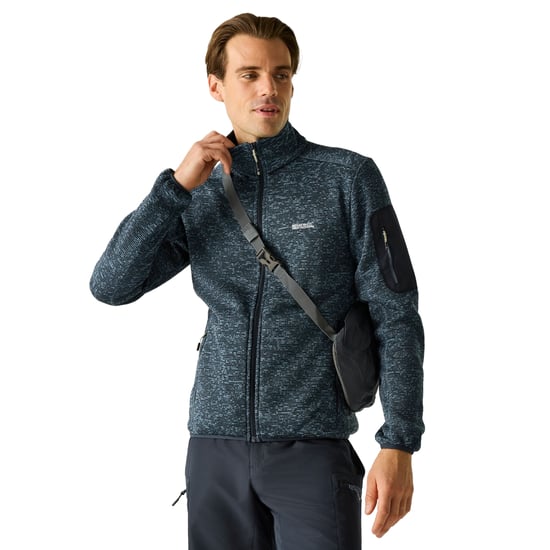 Regatta - "Newhill" Fleecejacke für Herren, Durchgehender Reißverschluss, meliert (Blassblau) - Image 4