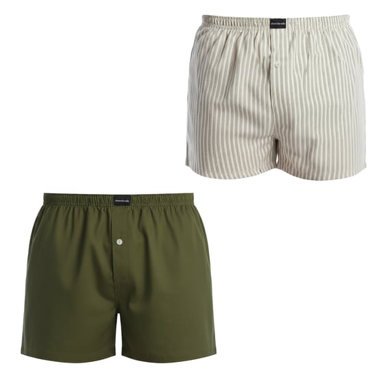 2er-Pack Herren Essentials Baumwoll-Boxershorts mit Öffnung AADXY - Image 1