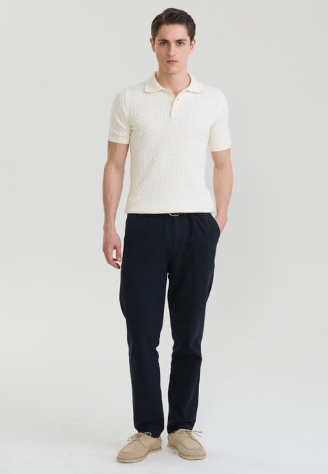 Polo Shirt Kurzarm Polo Shirt Kurzarm Mit Zopfmuster - Image 2
