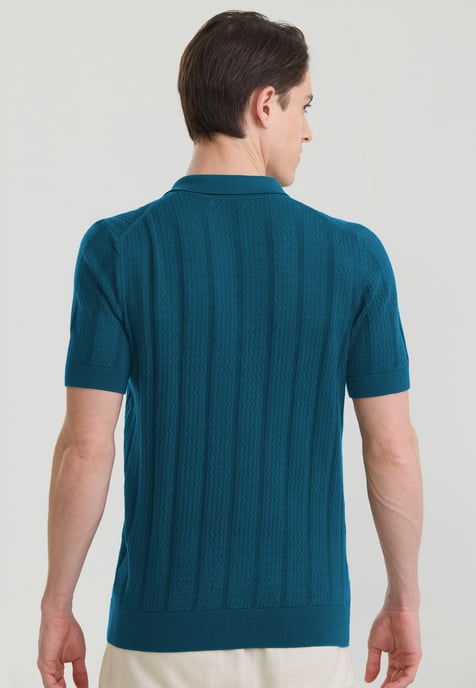 Polo Shirt Kurzarm Strick-Polo Shirt Kurzarm - Image 3