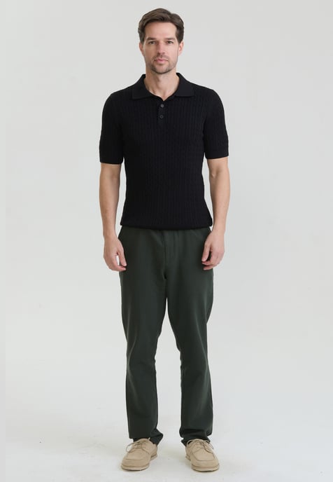 Polo Shirt Kurzarm Polo Shirt Kurzarm Mit Zopfmuster - Image 2