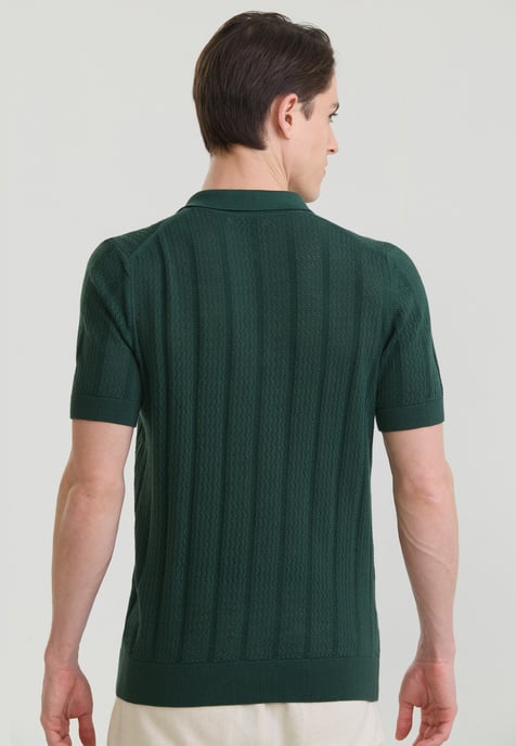 Polo Shirt Kurzarm Strick-Polo Shirt Kurzarm - Image 3