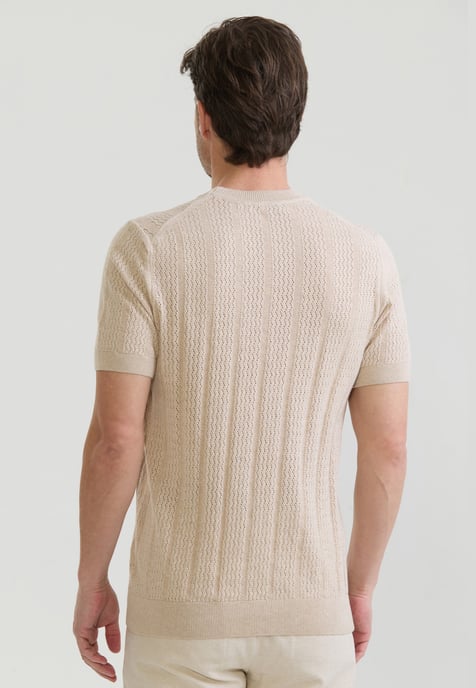 T-Shirt Strick-Tshirt Kurzarm - Image 3