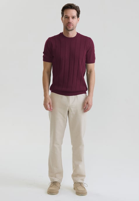 T-Shirt Strick-Tshirt Kurzarm - Image 2