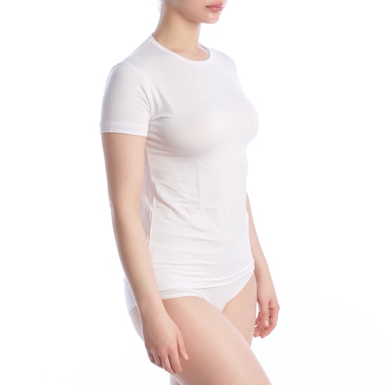 Damen Bambus T-Shirt mit kurzen Ärmeln Q715 - Image 3