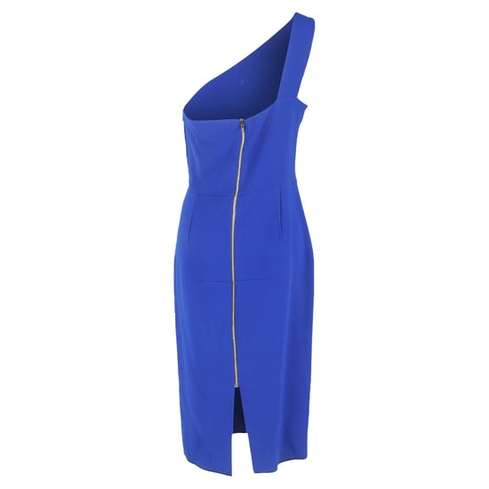 Roland Mouret Midikleid mit einem Träger aus blauer Viskose - Image 3