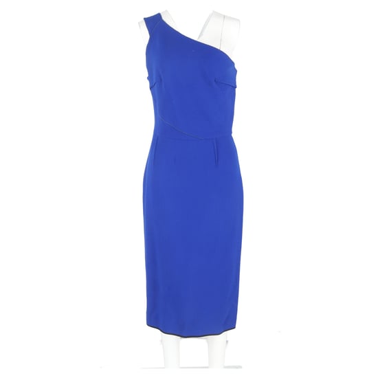Roland Mouret Midikleid mit einem Träger aus blauer Viskose - Image 4
