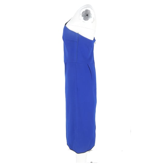 Roland Mouret Midikleid mit einem Träger aus blauer Viskose - Image 5
