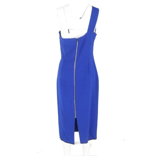 Roland Mouret Midikleid mit einem Träger aus blauer Viskose - Image 6