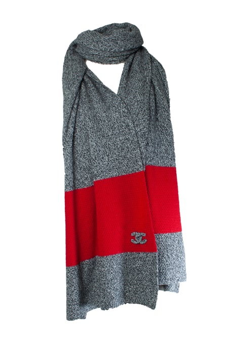 Chanel, Übergroßer Kaschmirschal mit CC-Logo - Image 2