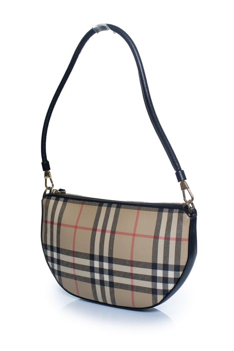 Burberry, Olympia Nova karierte Schultertasche - Image 1