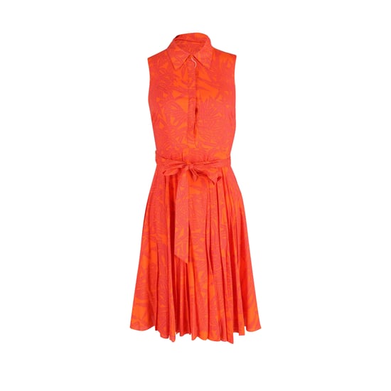 Diane von Furstenberg Harmony Lepic Kleid aus orangefarbenem Viskose - Image 1