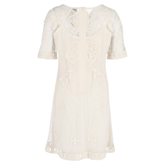 Temperley London Mesh-Kleid in Knielänge aus weißem Polyester - Image 3