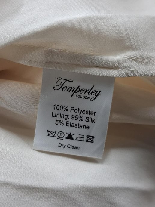 Temperley London Mesh-Kleid in Knielänge aus weißem Polyester - Image 4