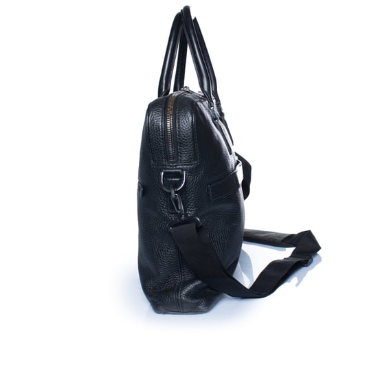 Hugo Boss Laptoptasche aus genarbtem Leder in Schwarz - Image 4