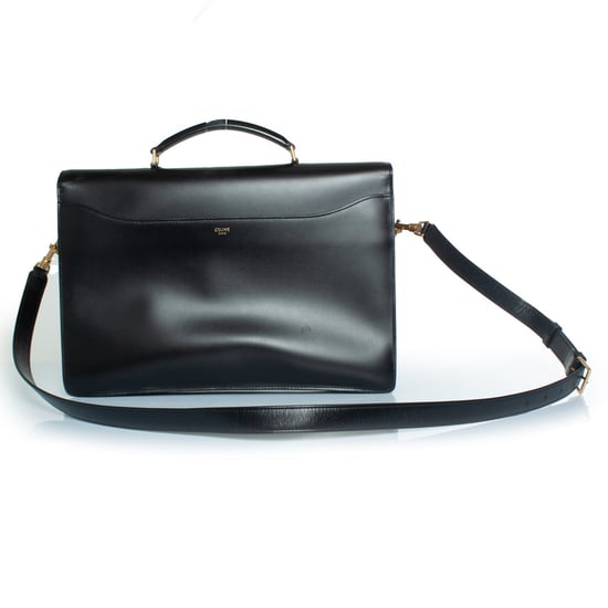 Celine, Aktentasche aus Leder mit Leopardenmuster in Schwarz und Braun - Image 2