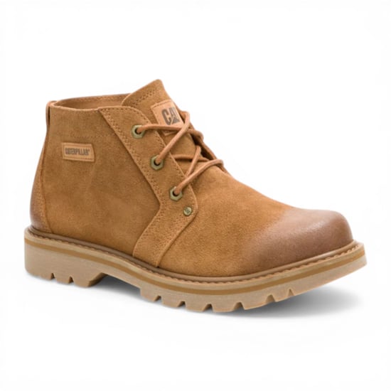 CAT (Caterpillar) Wanderstiefel aus hellbraunem Leder, mittelhoch geschnitten, Chukka-Stil - Grader - Image 4