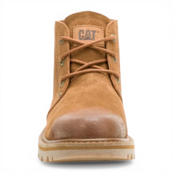 CAT (Caterpillar) Wanderstiefel aus hellbraunem Leder, mittelhoch geschnitten, Chukka-Stil - Grader - Image 5