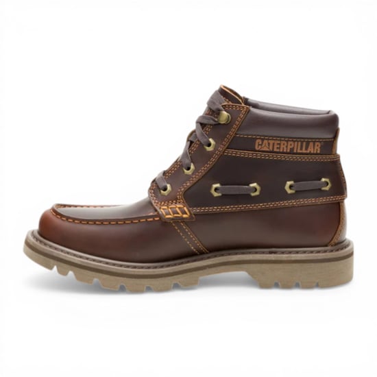 CAT (Caterpillar) Herren-Wanderstiefel aus hellbraunem Leder – Colorado Boat-Mid - Image 3