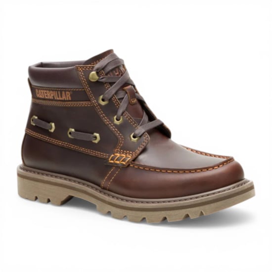 CAT (Caterpillar) Herren-Wanderstiefel aus hellbraunem Leder – Colorado Boat-Mid - Image 4