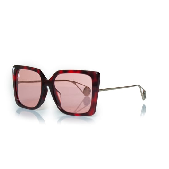 Gucci, rosa oversized Havana Sonnenbrille - Image 2