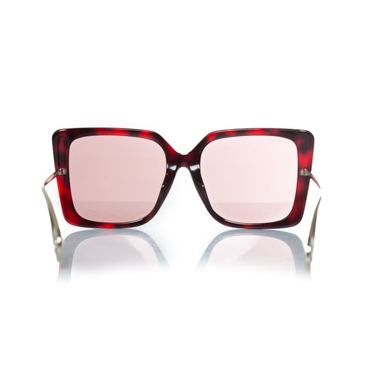 Gucci, rosa oversized Havana Sonnenbrille - Image 4