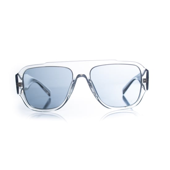Versace, transparente Medusa-Sonnenbrille mit Schildform - Image 2
