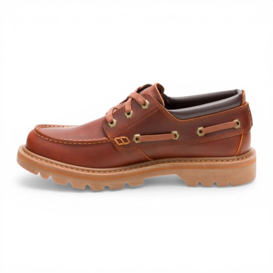CAT (Caterpillar) Herren-Stiefel aus dunkelrotbraunem Leder, niedrig geschnitten - Colorado Boat Lo - Image 3